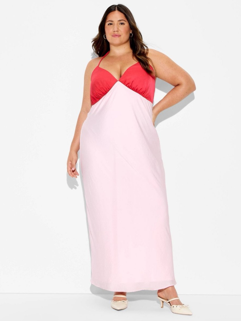 Women's Sleeveless Triangle Cup Maxi Dress - Wild Fable™ Red S NWT